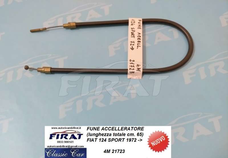 FUNE ACCELLERATORE FIAT 124 SPORT (21723)